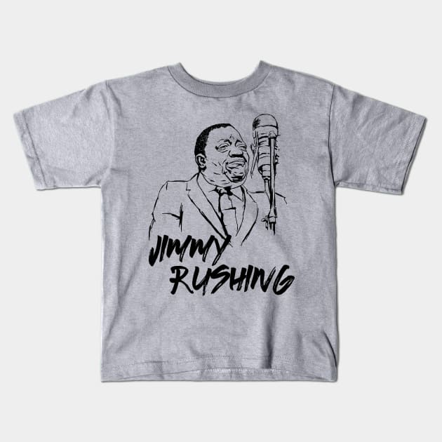 Jimmy Rushing Kids T-Shirt by ThunderEarring